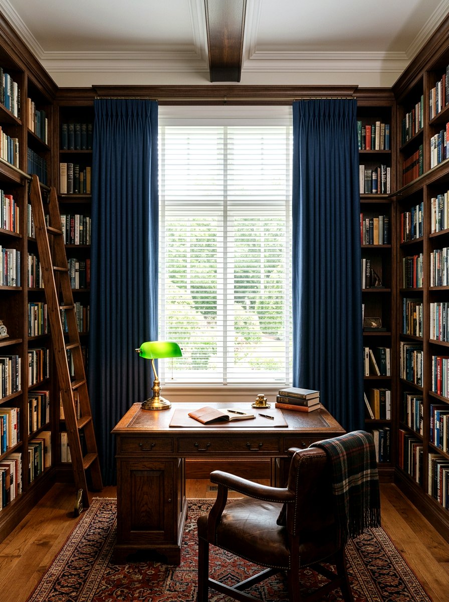 Venetian Blind With Pinch Pleat Drapes - 30 blind and curtain combo ideas
