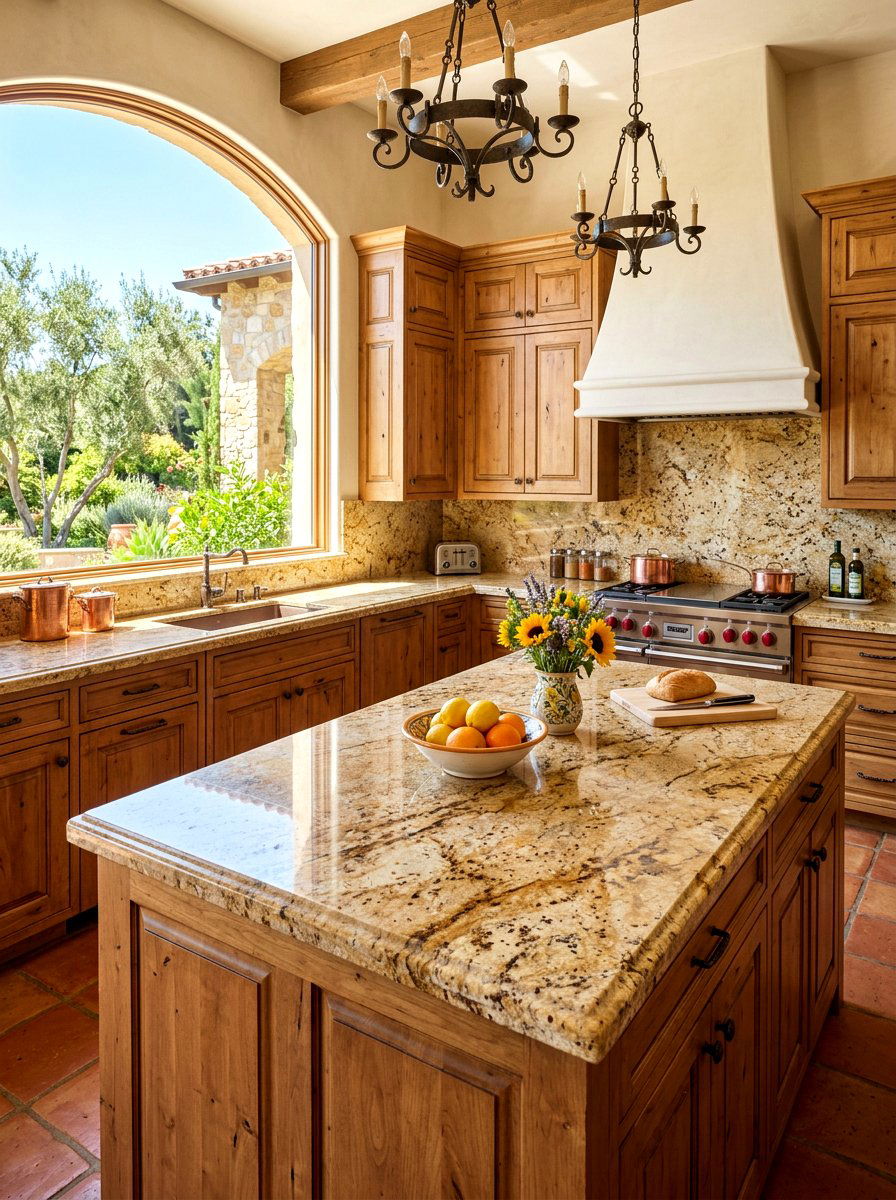 Venetian Gold Granite - 30 granite kitchen ideas