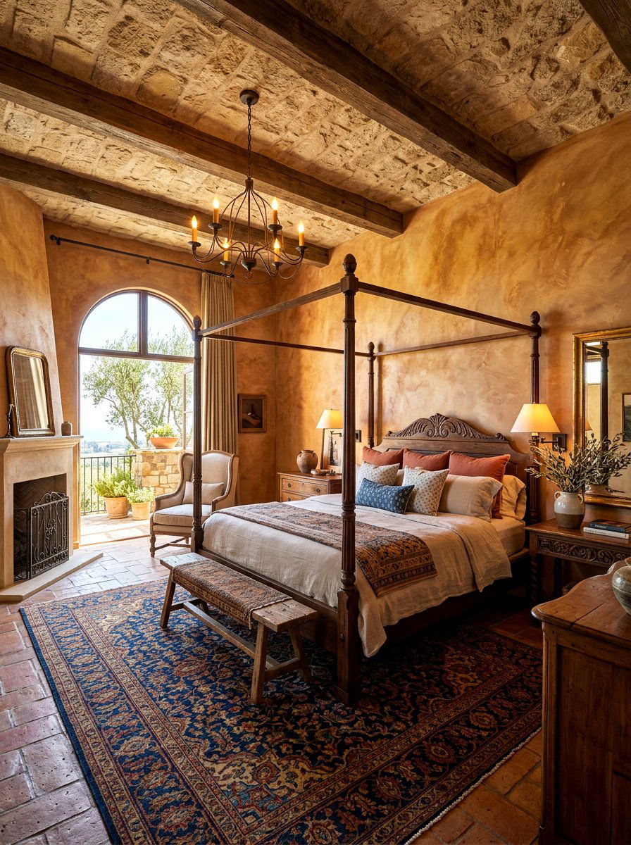 Venetian Plaster Finish - 30 bedroom ceiling ideas