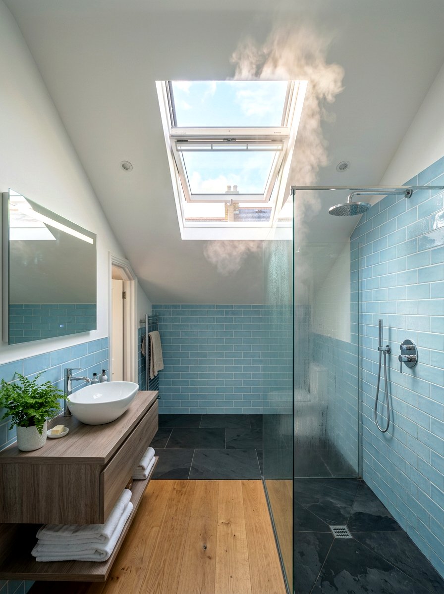 Vented Shower Skylight - 30 shower skylight ideas