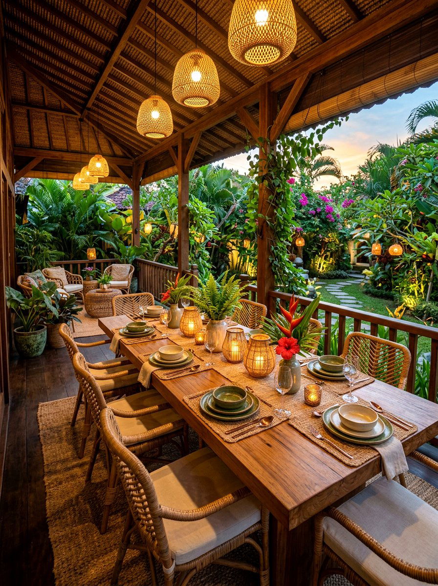 Veranda Dining - 30 island style home ideas