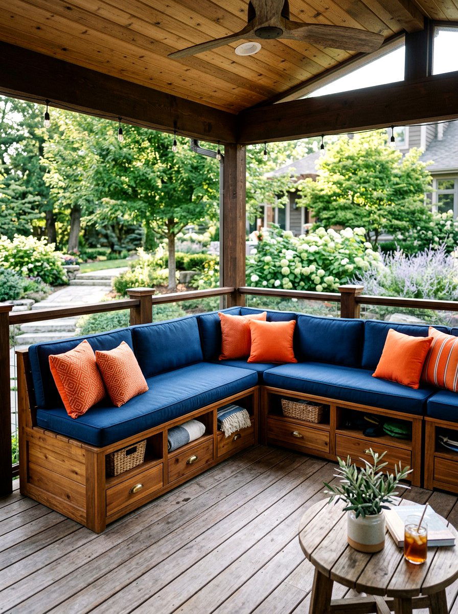 Veranda With Built In Seating - 30 veranda lounge ideas