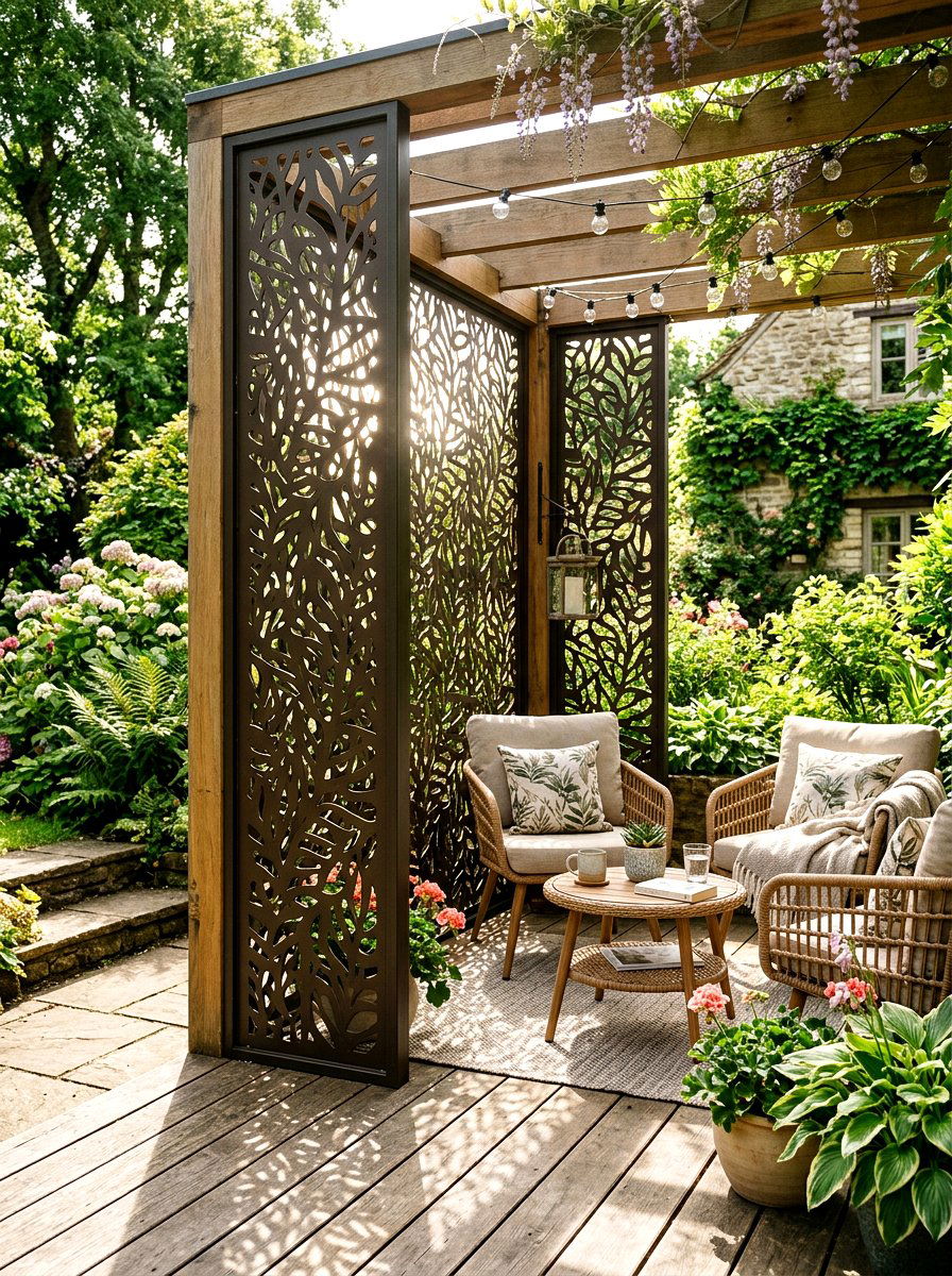 Veranda With Privacy Screens - 30 veranda lounge ideas