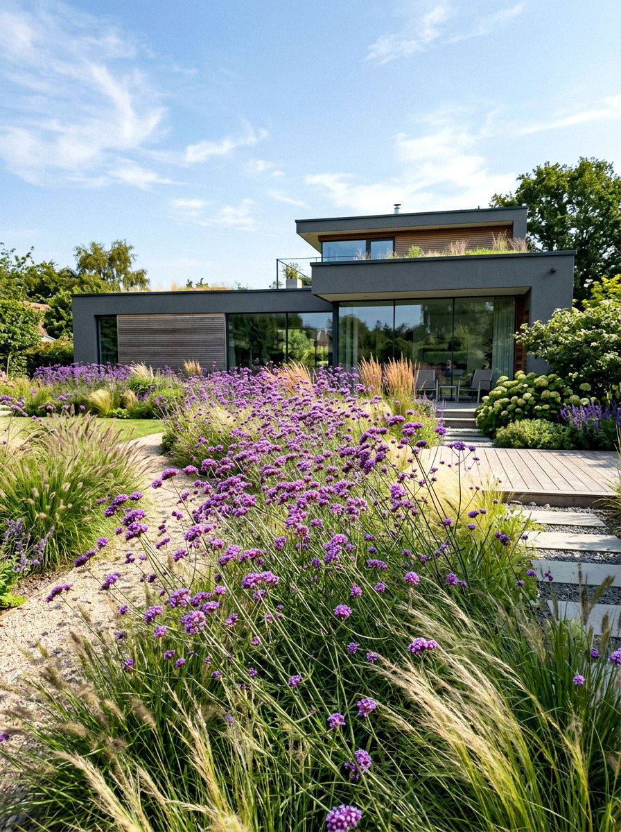 Verbena Bonariensis Drift - 30 butterfly haven backyard ideas