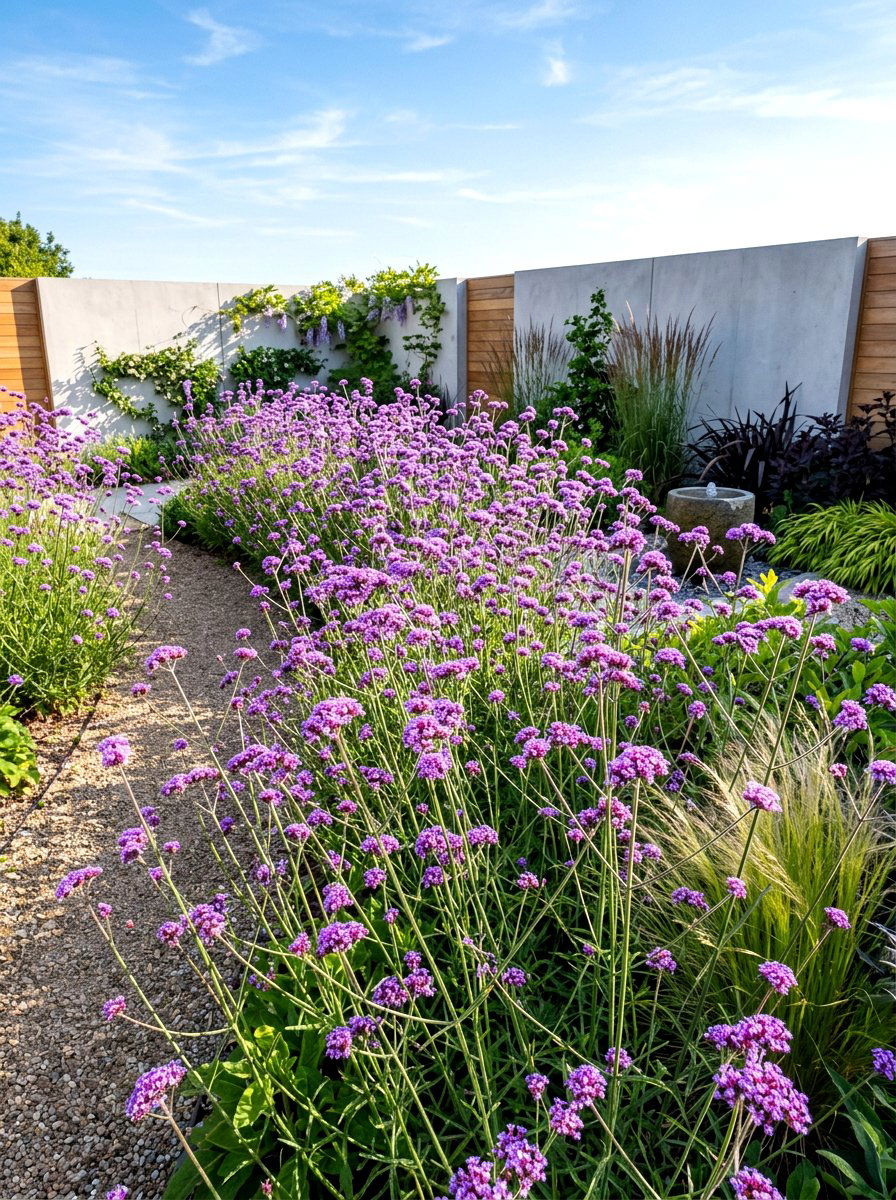Verbena Bonariensis Drift - 30 butterfly garden ideas