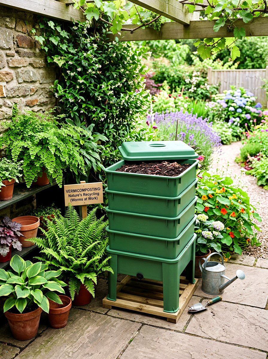 Vermicomposting Worm Farm - 30 compost bin ideas