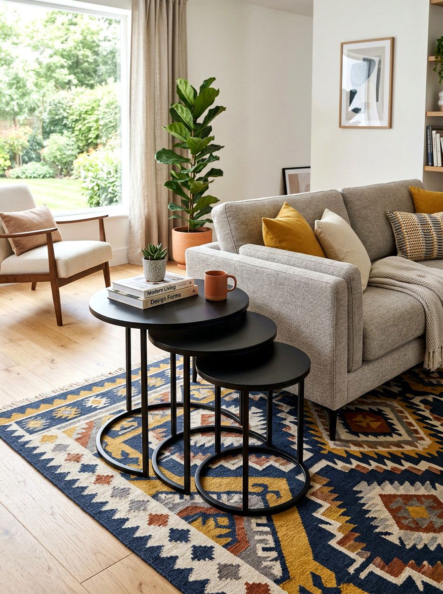 Versatile side table living room - 30 family friendly living room ideas