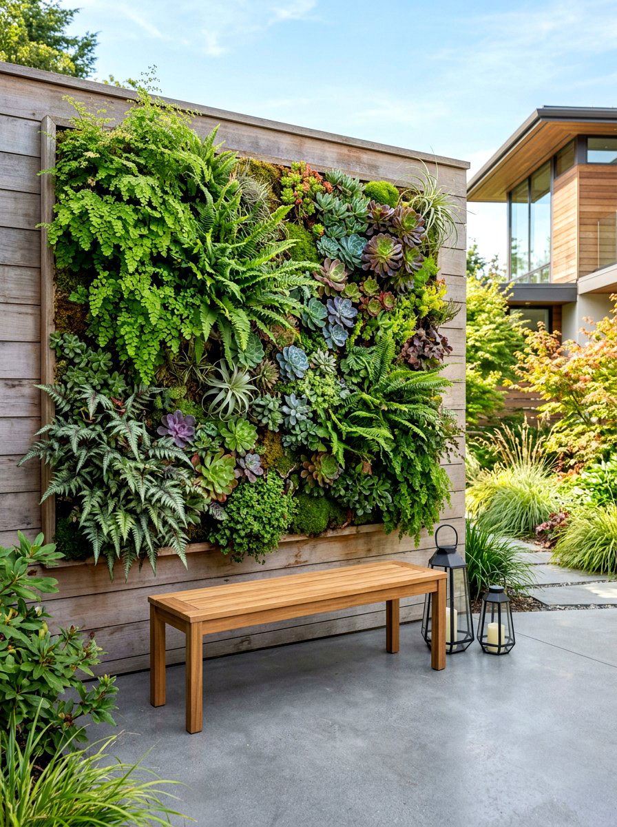 Vertical Backyard Garden - 30 backyard decorating ideas