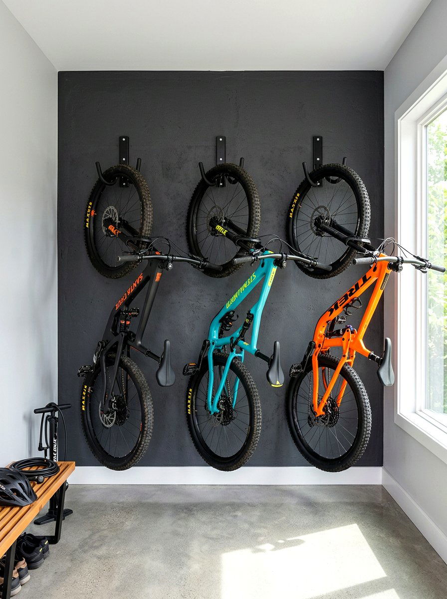 Vertical Bike Storage For Small Garage - 30 garage organization for small spaces ideas
