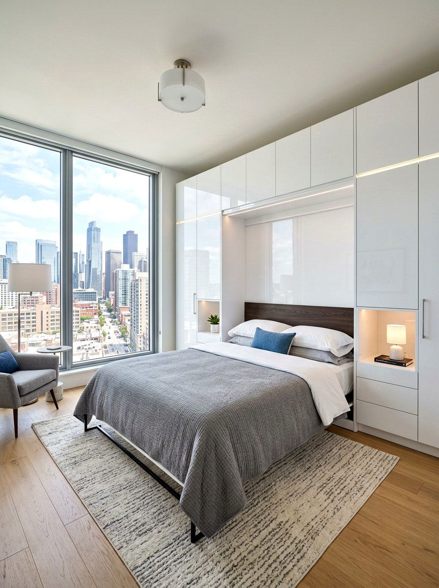 Vertical Condo Wall Bed - 30 fold out bed room ideas