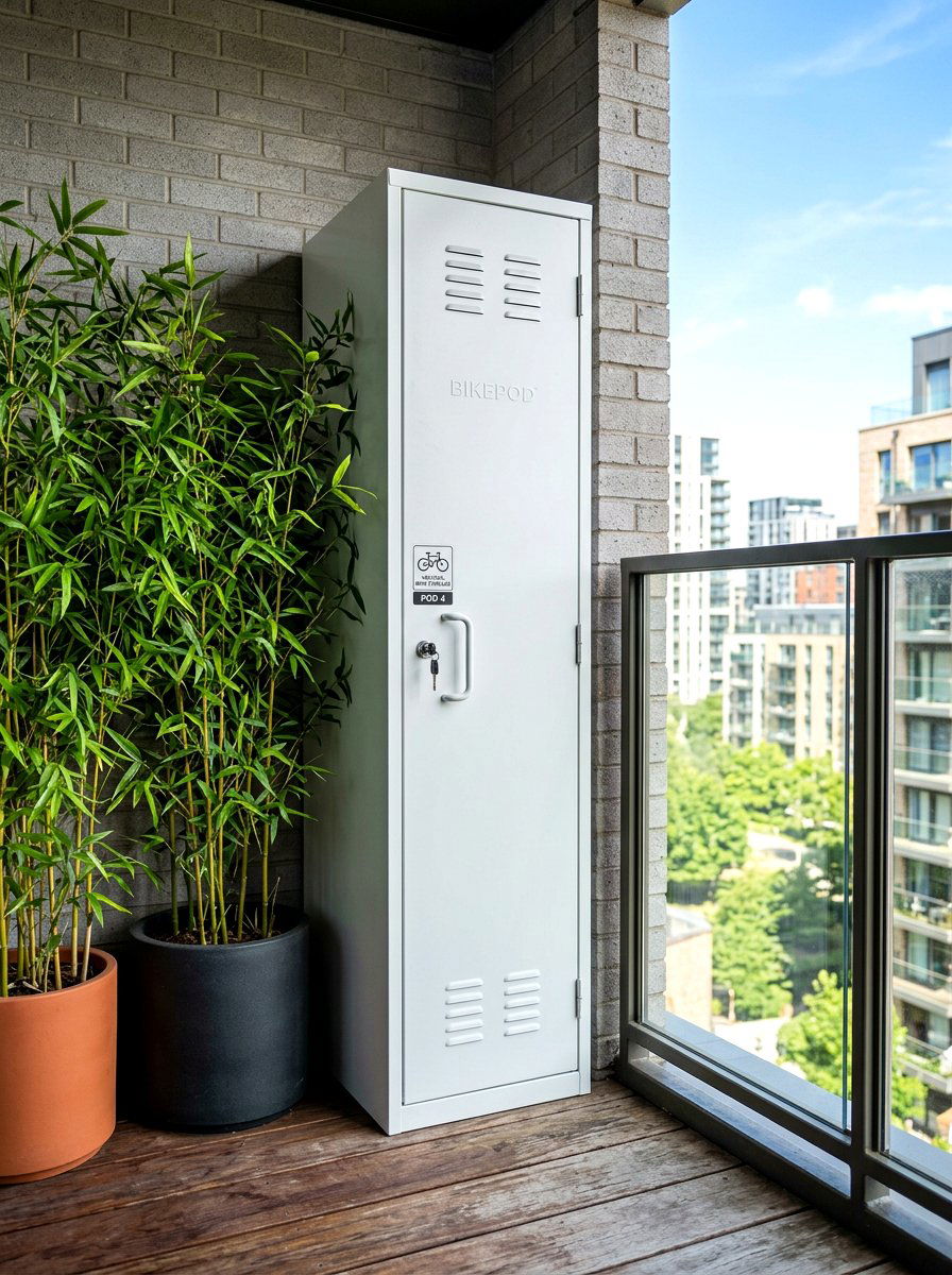 Vertical Cycle Locker - 30 bike storage shed ideas