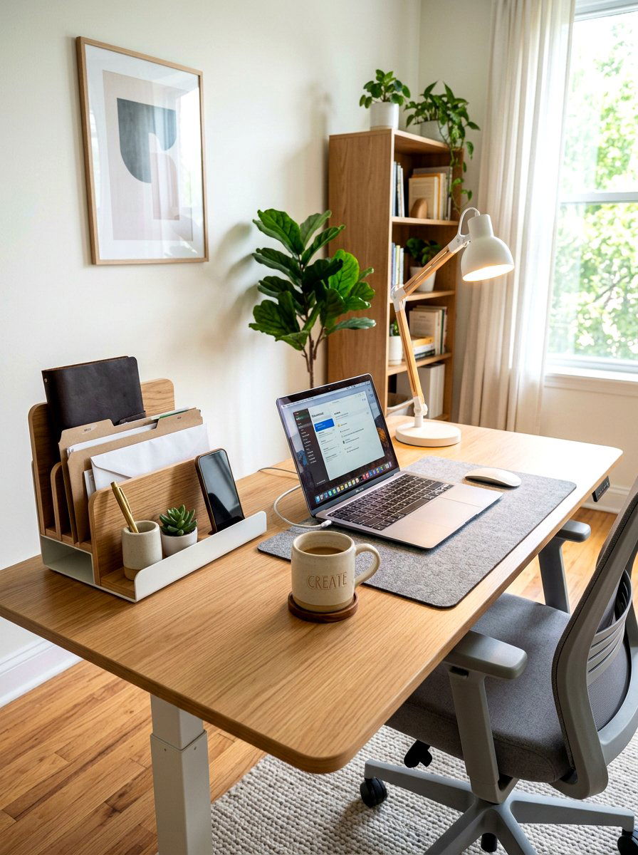 Vertical Desk Organizer - 30 notebook storage ideas