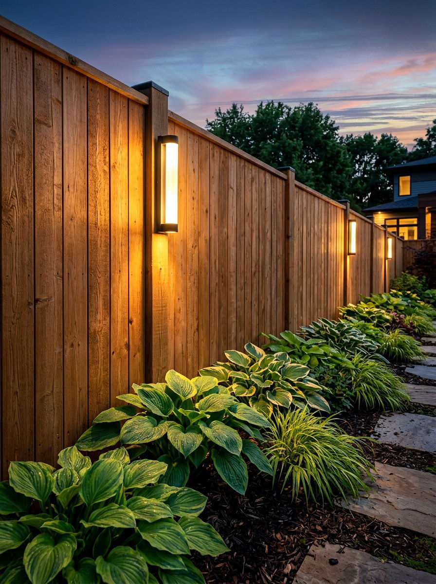 Vertical Fence Lighting