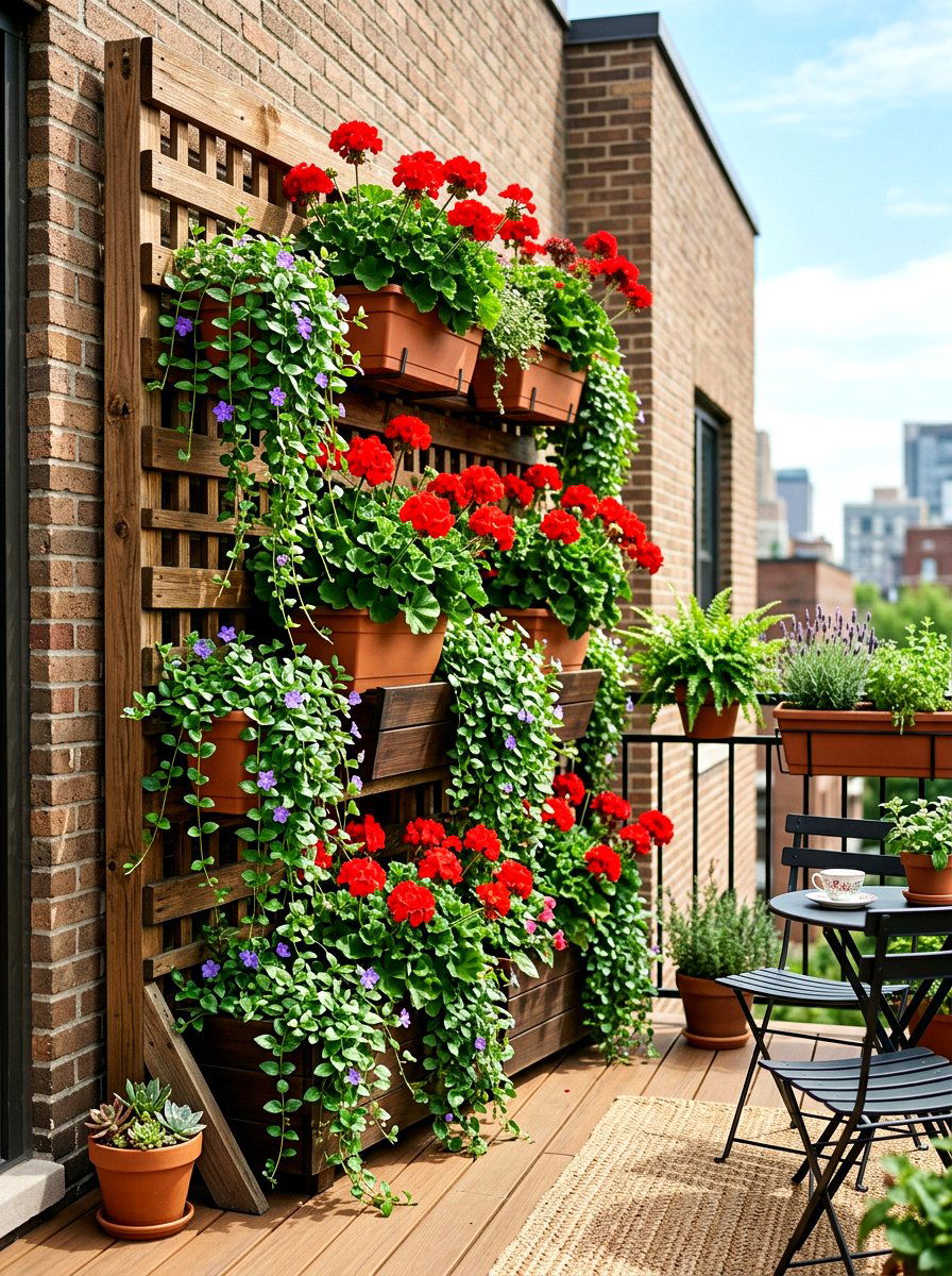 Vertical Flower Garden - 30 simple flower bed ideas