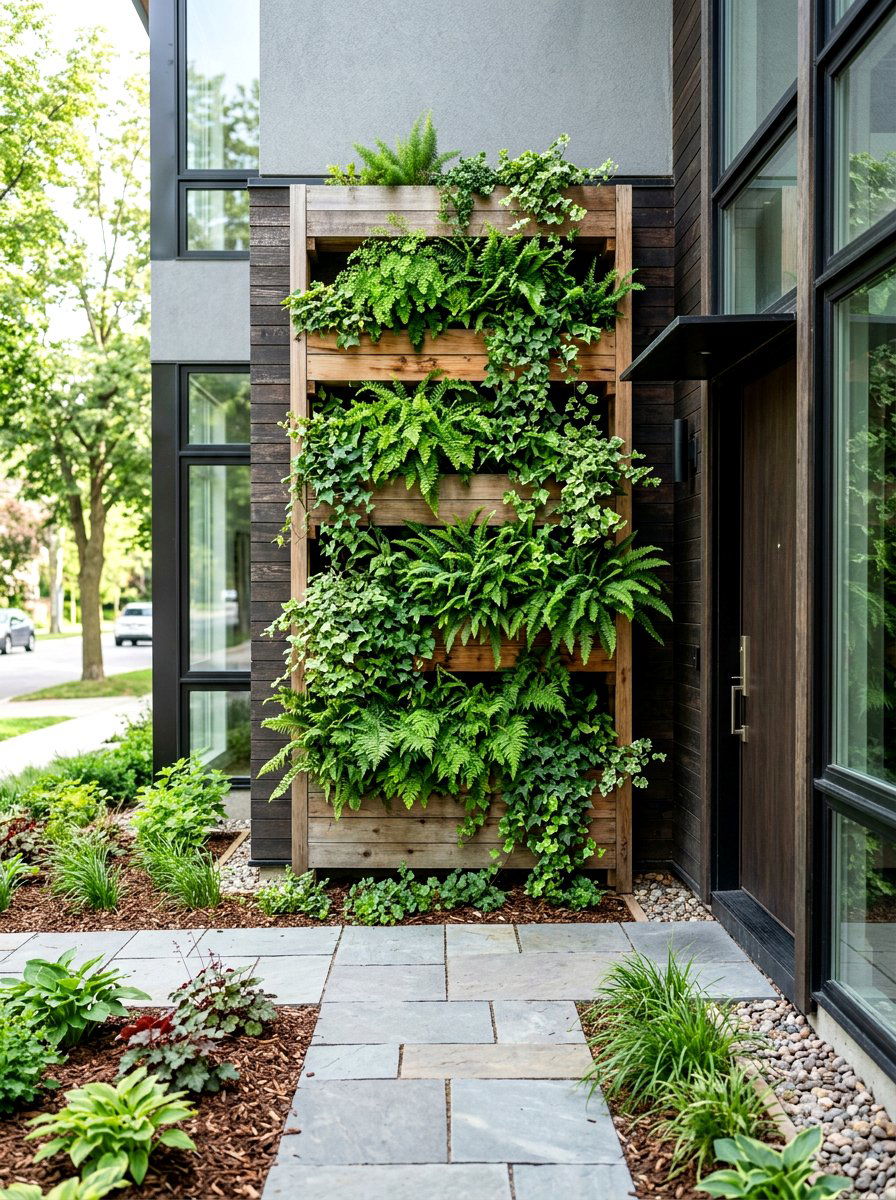 Vertical Front Yard Garden - 30 simple front yard ideas