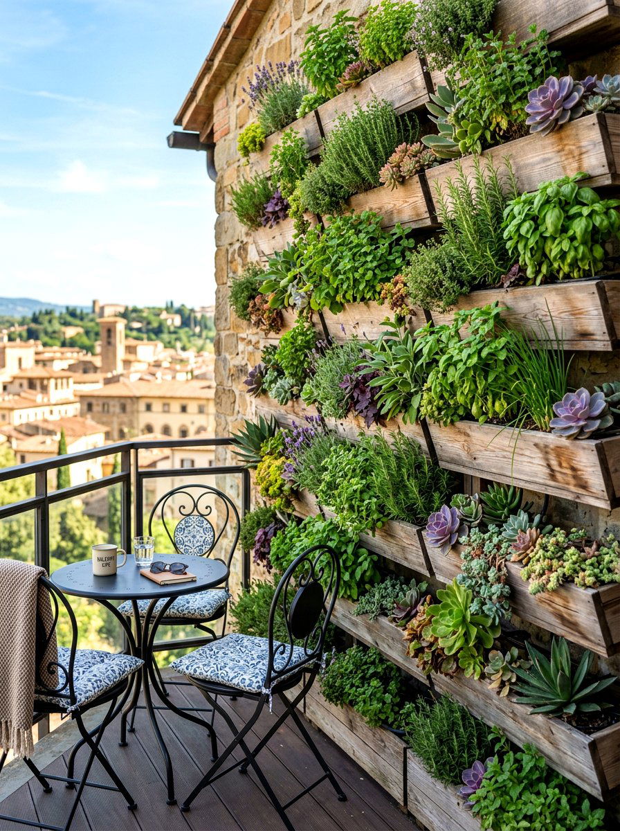 Vertical Garden - 30 backyard privacy ideas