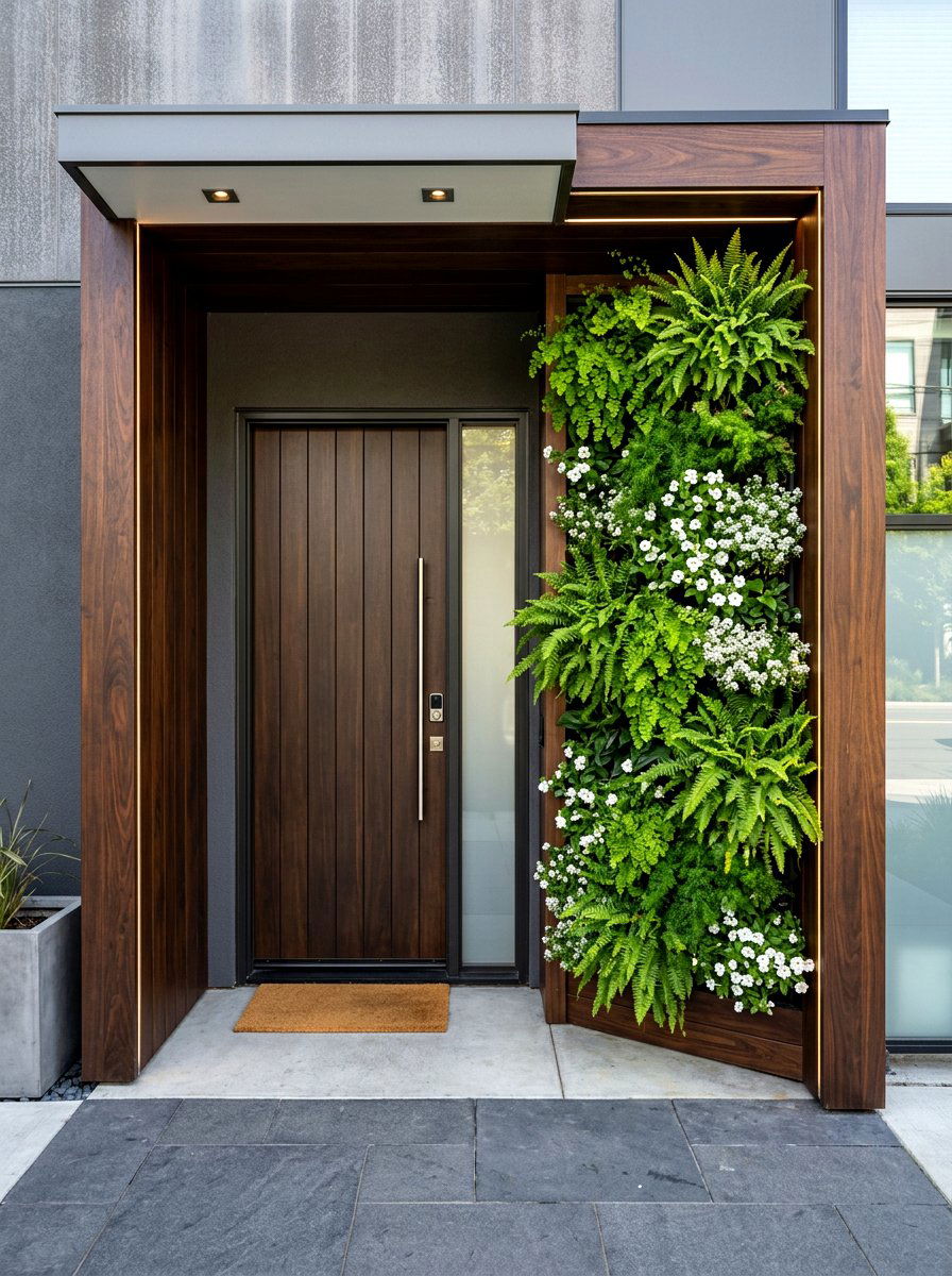 Vertical Garden - 30 house entrance landscaping ideas