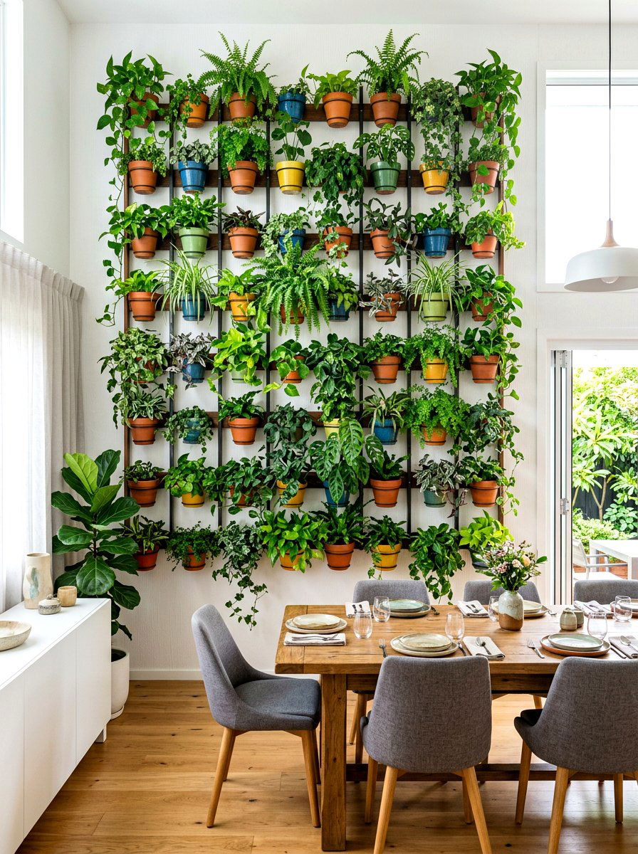 Vertical Garden - 30 playful apartment decor ideas