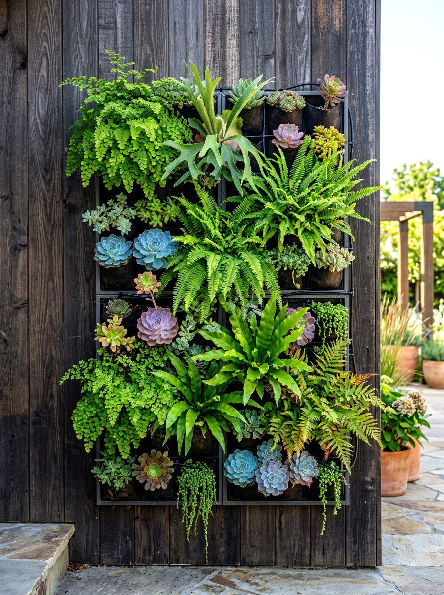 Vertical Garden - 30 resort style backyard ideas