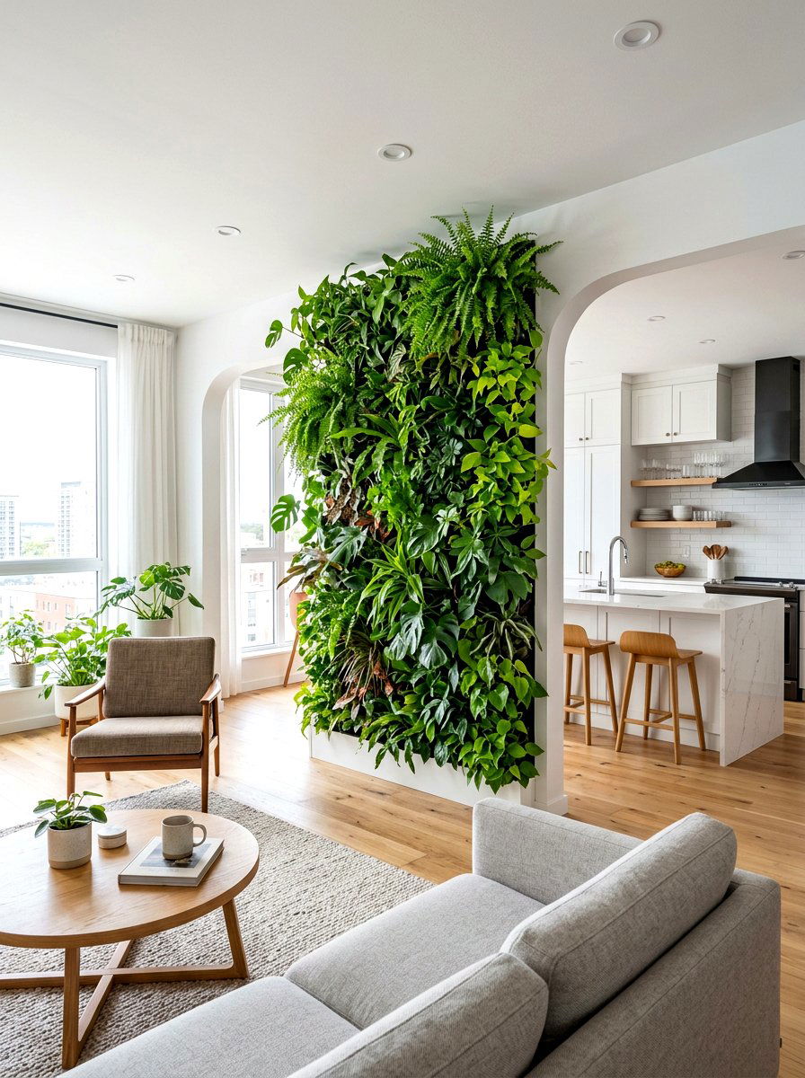 Vertical Garden - 30 room divider ideas