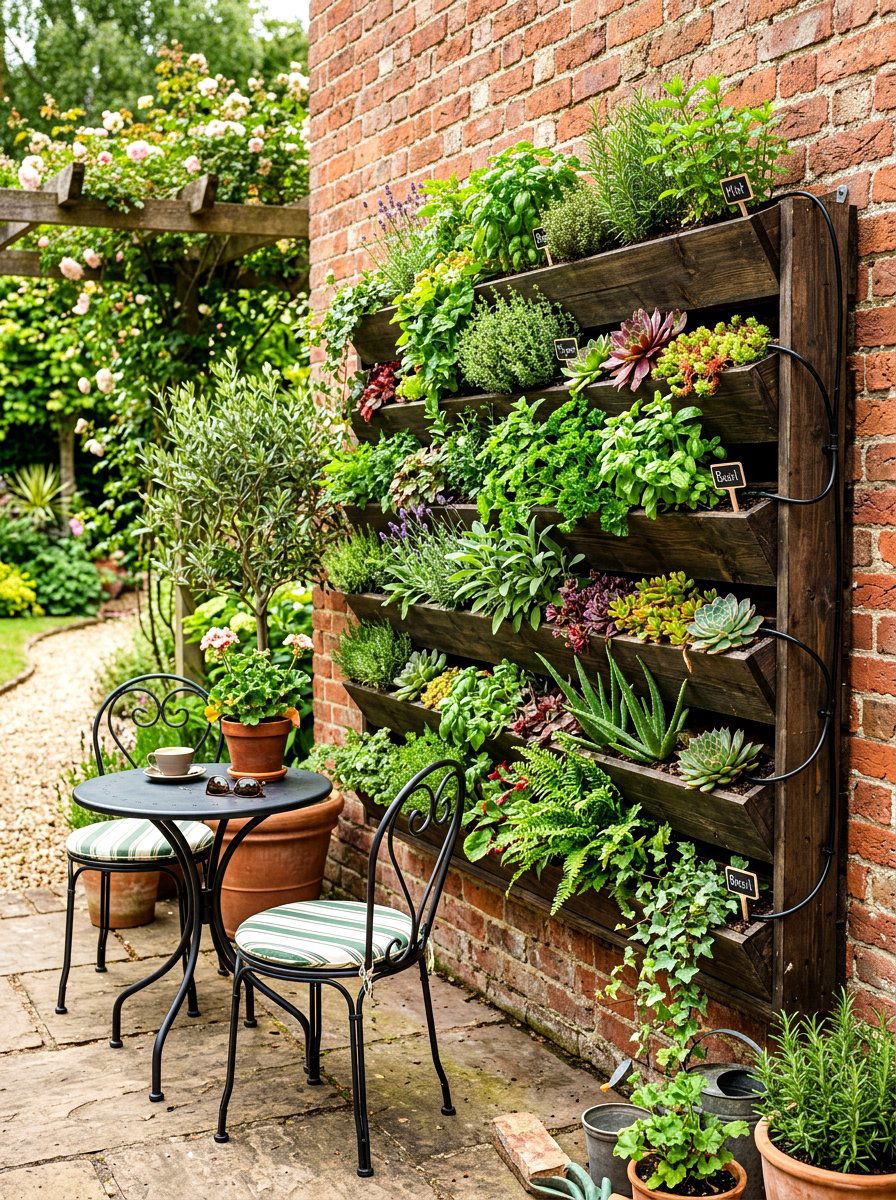 Vertical Garden - 30 family cookout backyard ideas