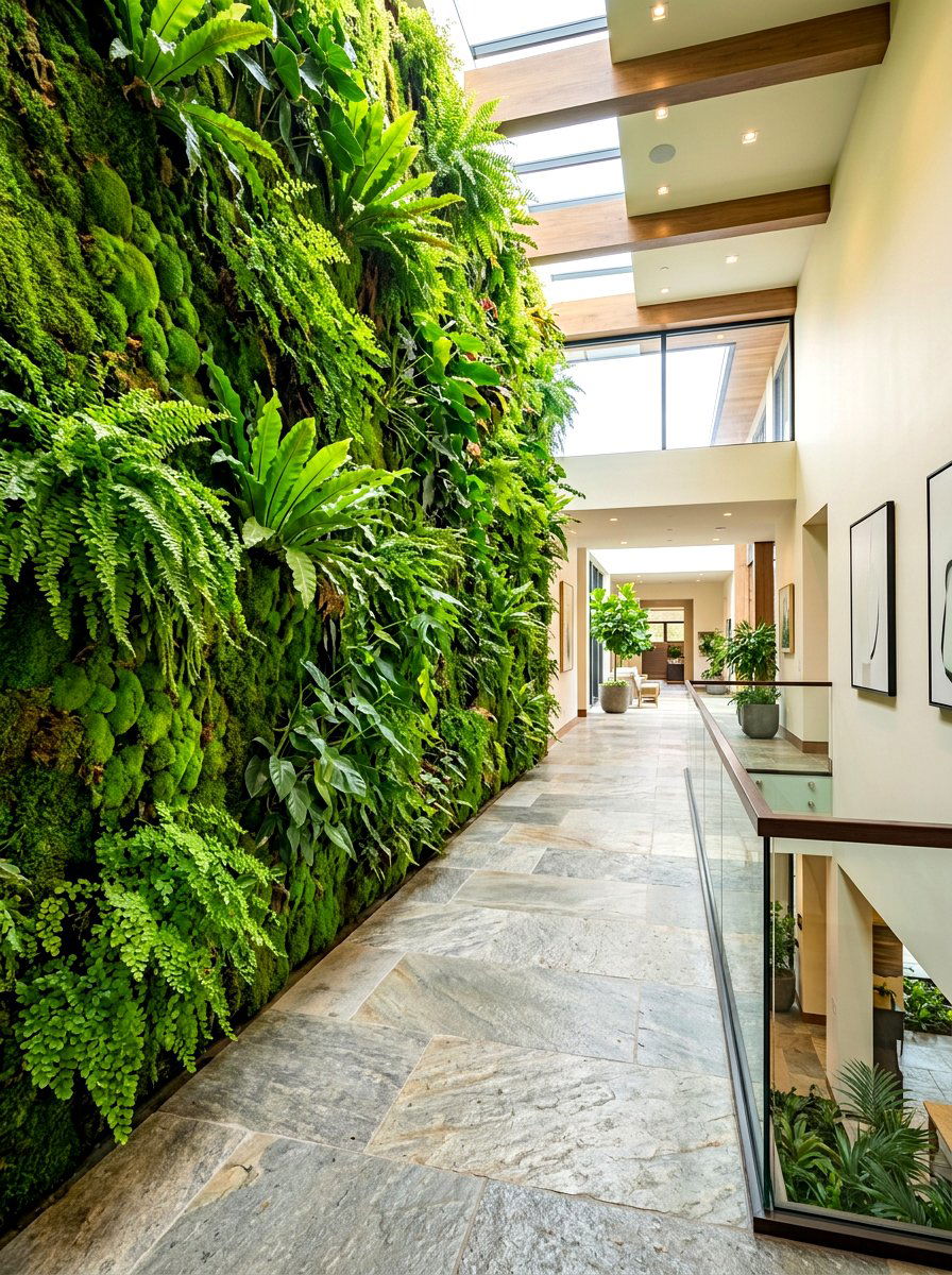 Vertical Garden - 30 hallway wall decor ideas