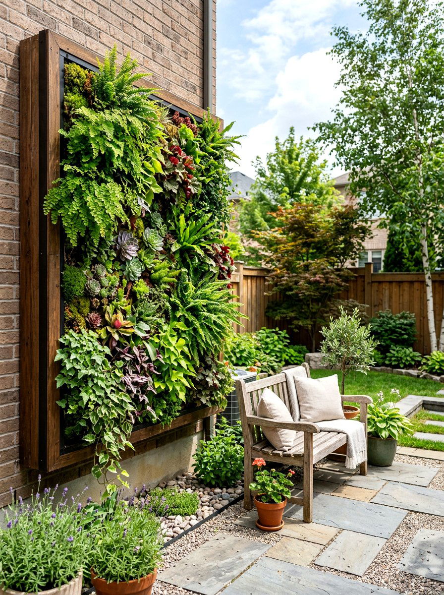 Vertical Garden AC Wall - 30 air conditioner screen ideas
