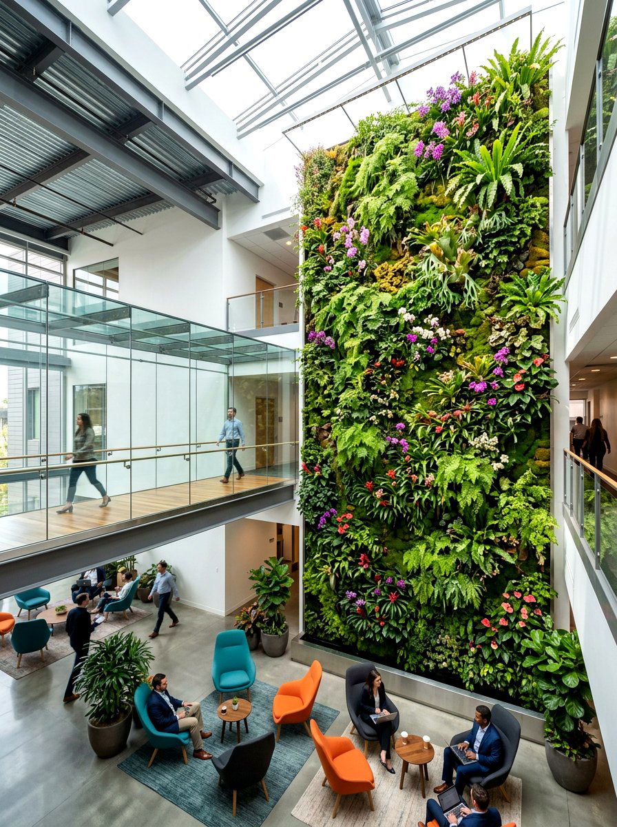 Vertical Garden Atrium - 30 atrium house ideas