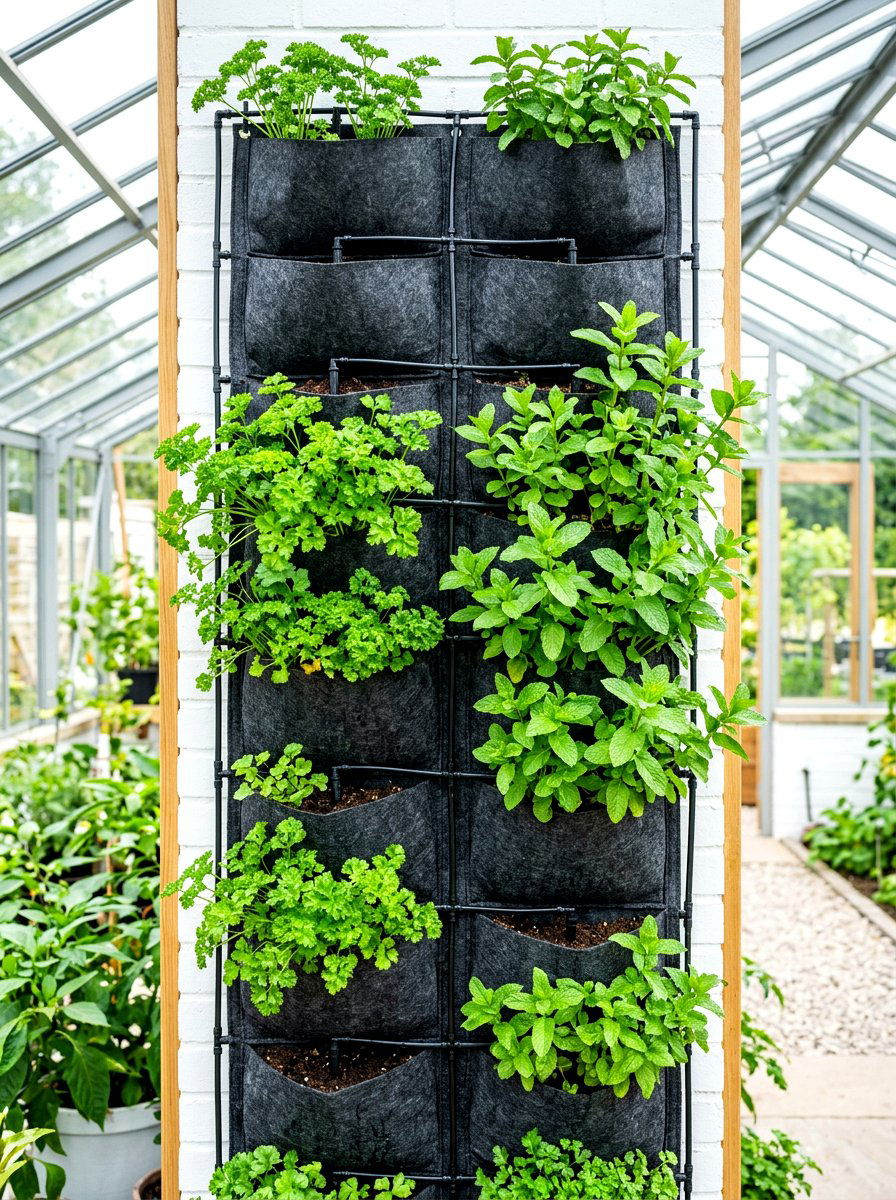 Vertical Garden Drip - 30 greenhouse watering ideas