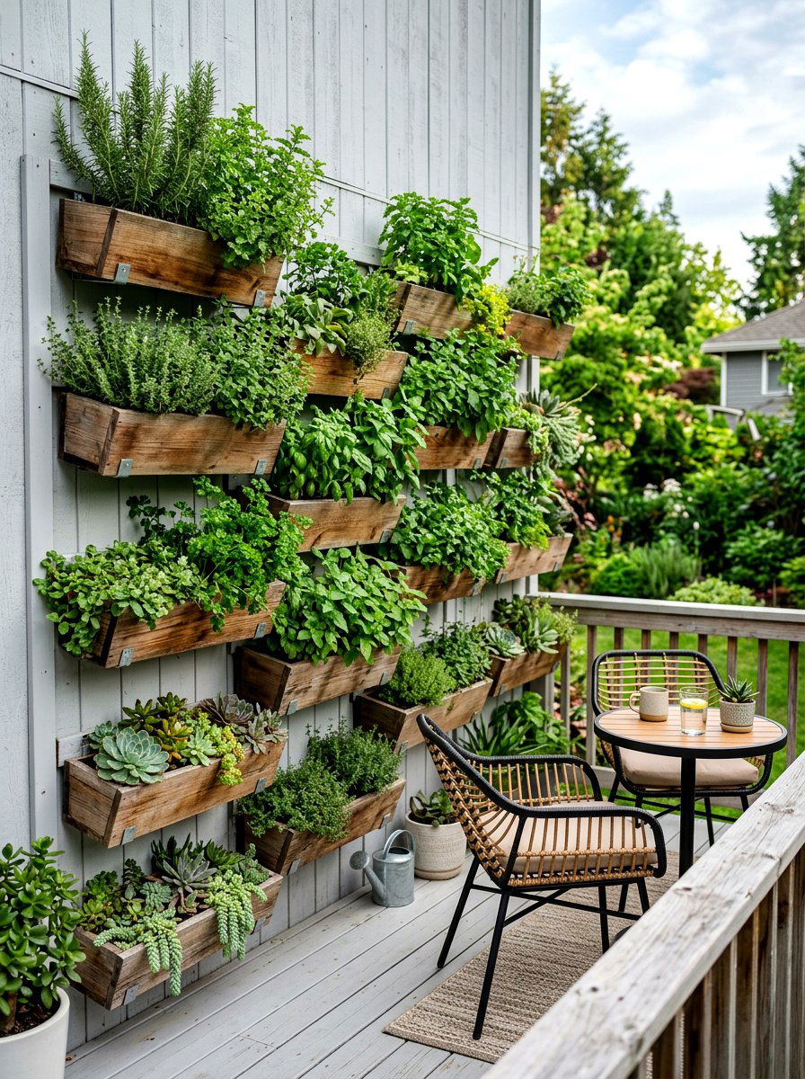 Vertical Garden For Deck - 30 deck makeover ideas