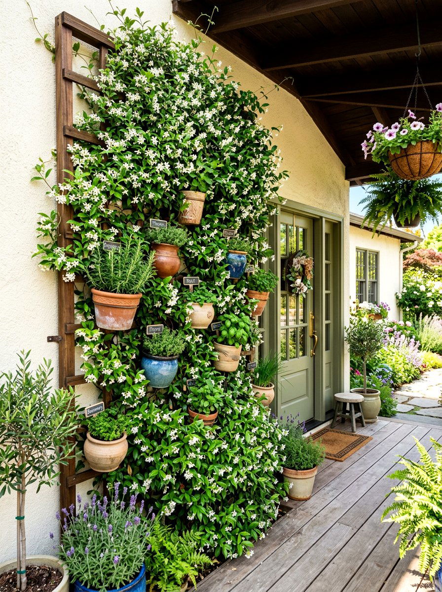 Vertical Garden Front Porch - 30 tiny front porch ideas