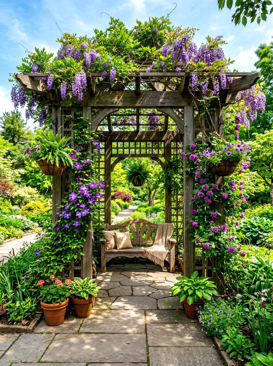 Vertical Garden Gazebo - 30 hardtop gazebo ideas