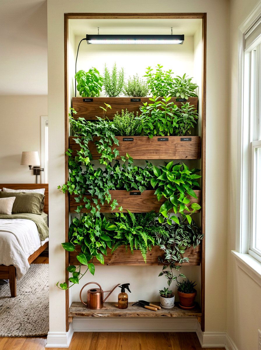 Vertical Garden In Bedroom - 30 bedroom alcove ideas