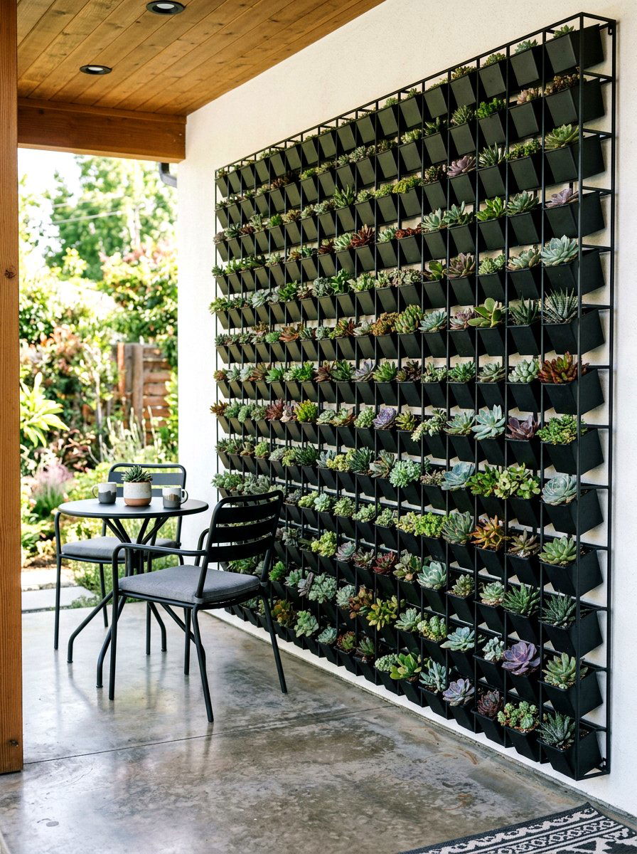 Vertical Garden Porch Wall - 30 front porch privacy ideas
