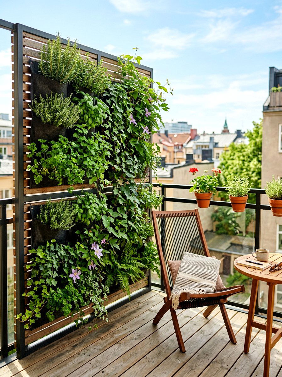 Vertical Garden Privacy Screen Combo - 30 laser cut privacy panel ideas