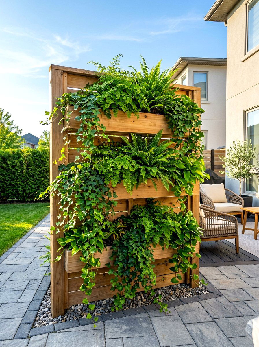 Vertical Garden Screen - 30 privacy wall planter ideas
