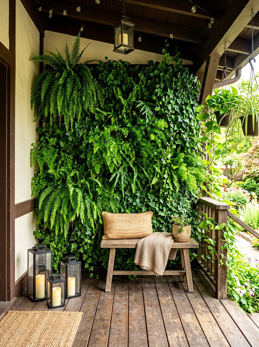 Vertical Garden Side Porch - 30 side porch ideas