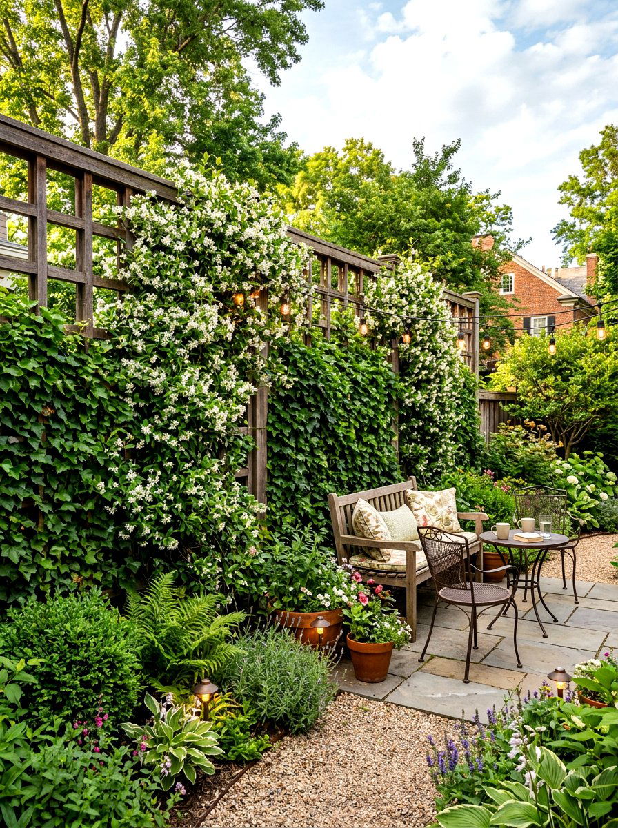 Vertical Garden Trellis - 30 decorative fence ideas