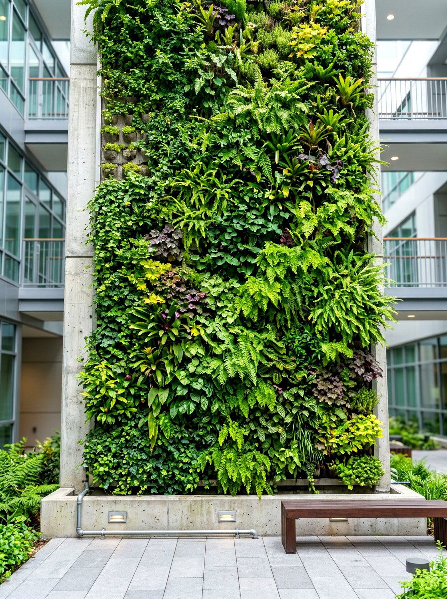 Vertical Garden Wall - 30 retaining wall ideas