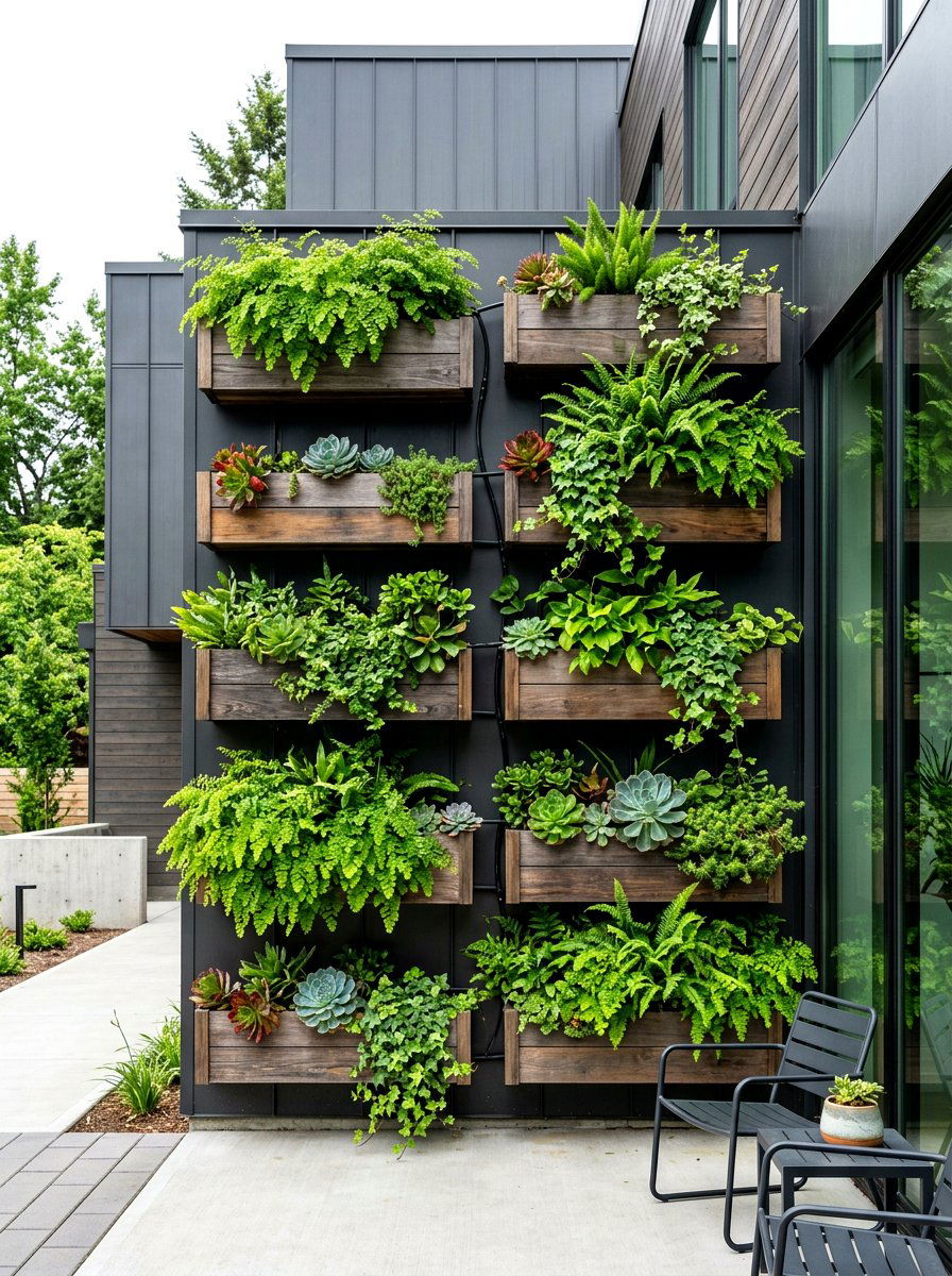 Vertical Garden Wall - 30 small front yard ideas