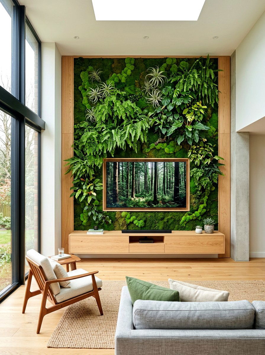 Vertical Garden Wall - 30 tv wall ideas