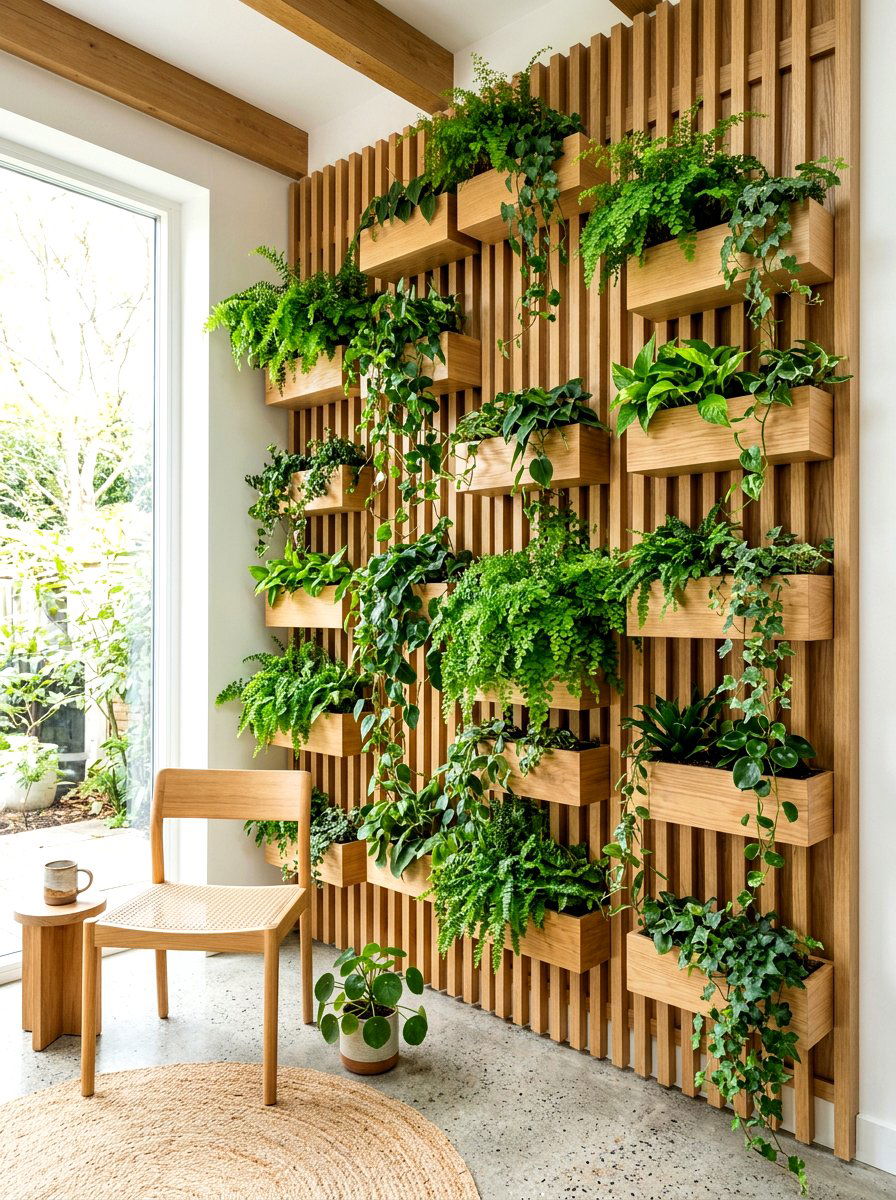 Vertical Garden Wall - 30 styled corner for photos ideas