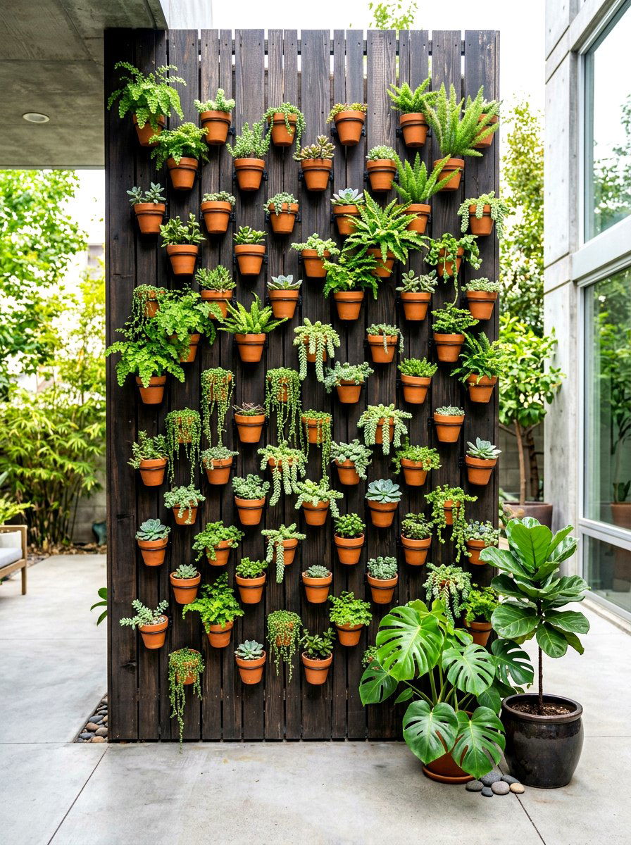 Vertical Garden Wall - 30 backyard patio ideas