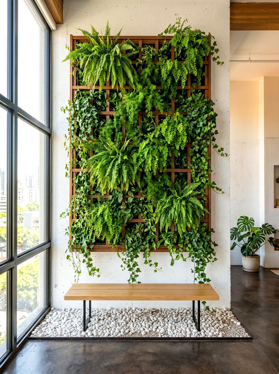 Vertical Garden Wall Planter - 30 condo balcony lounge ideas