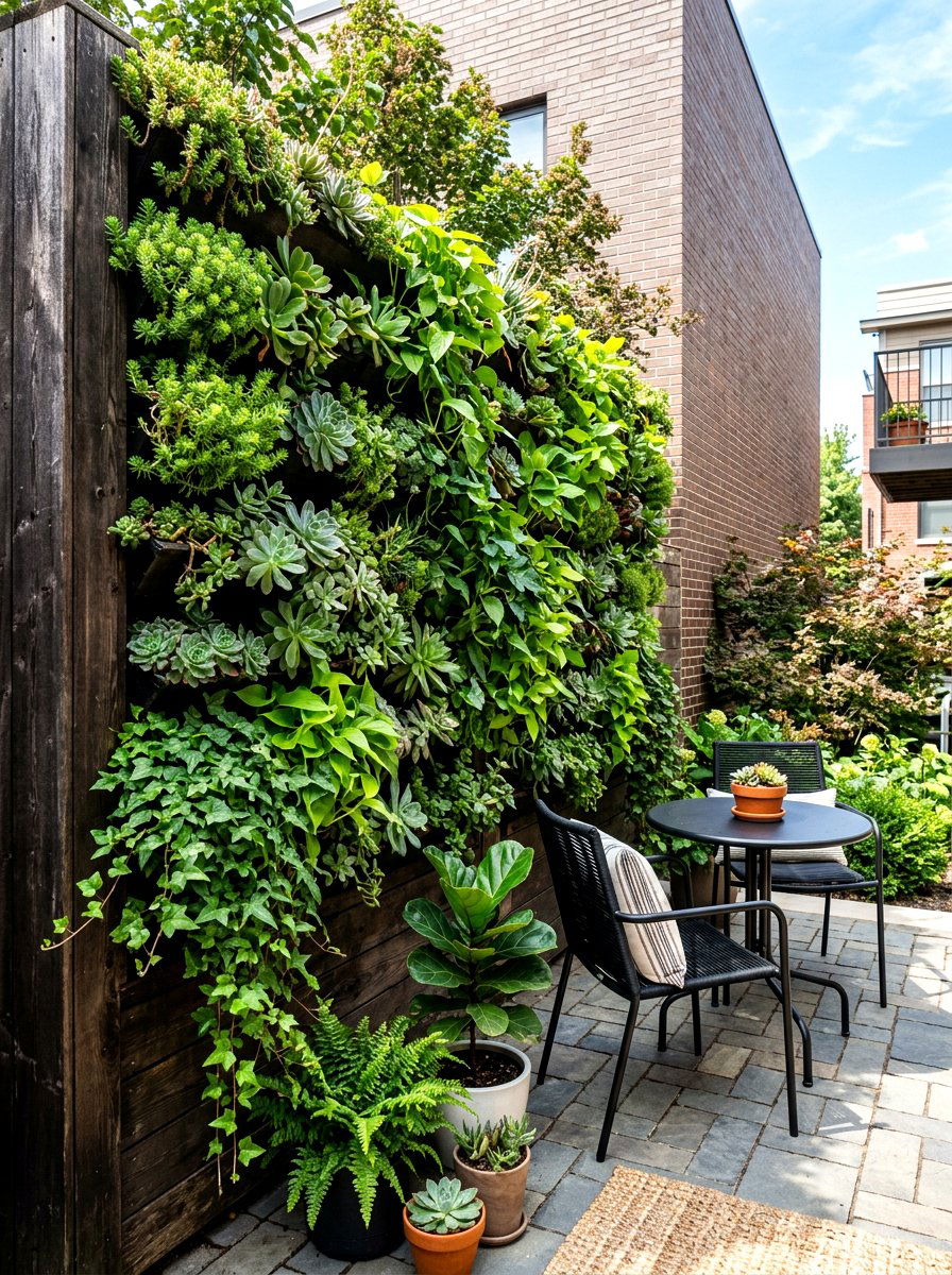 Vertical Garden - 30 backyard landscaping ideas