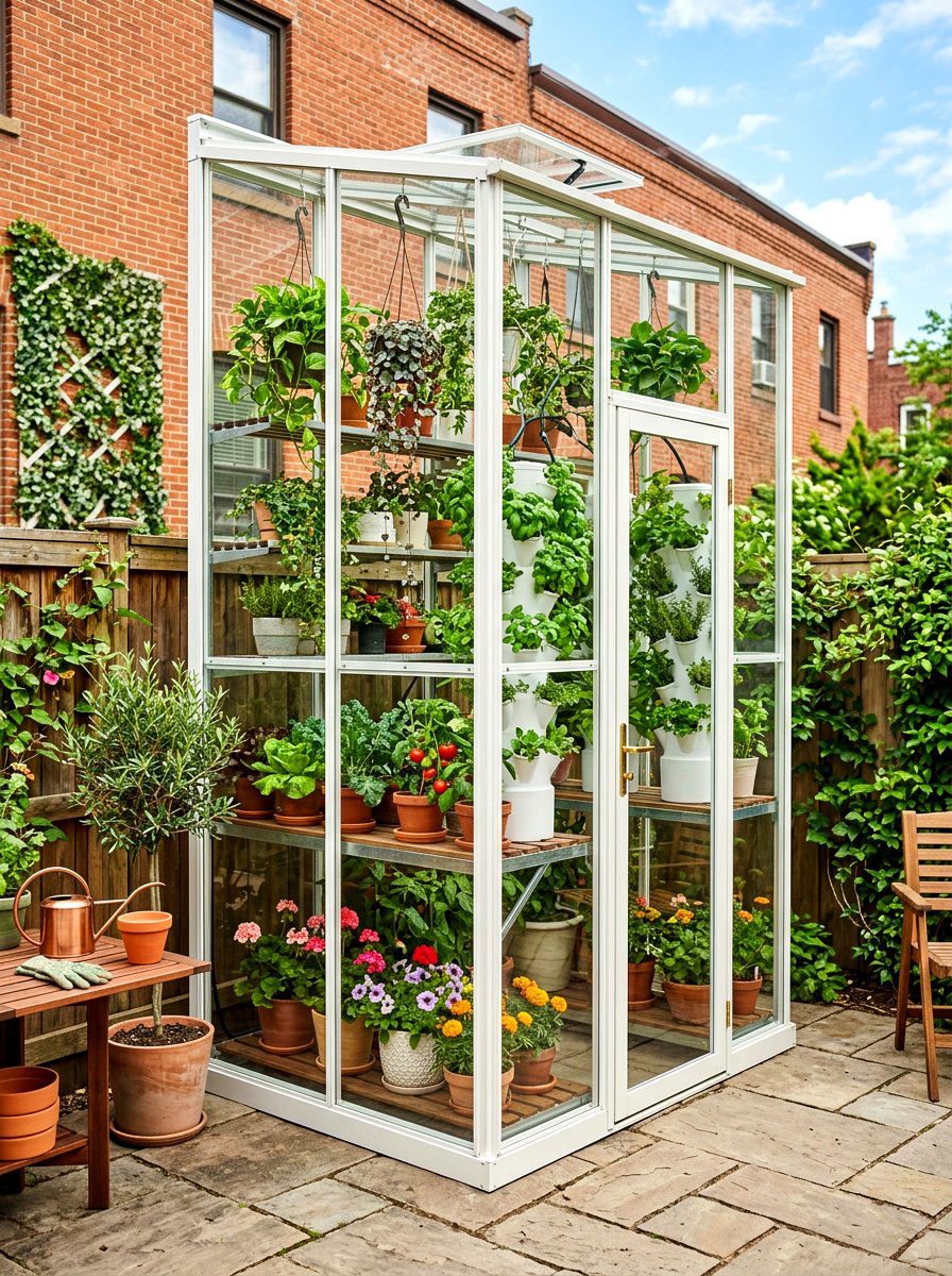 Vertical Greenhouse - 30 freestanding greenhouse ideas