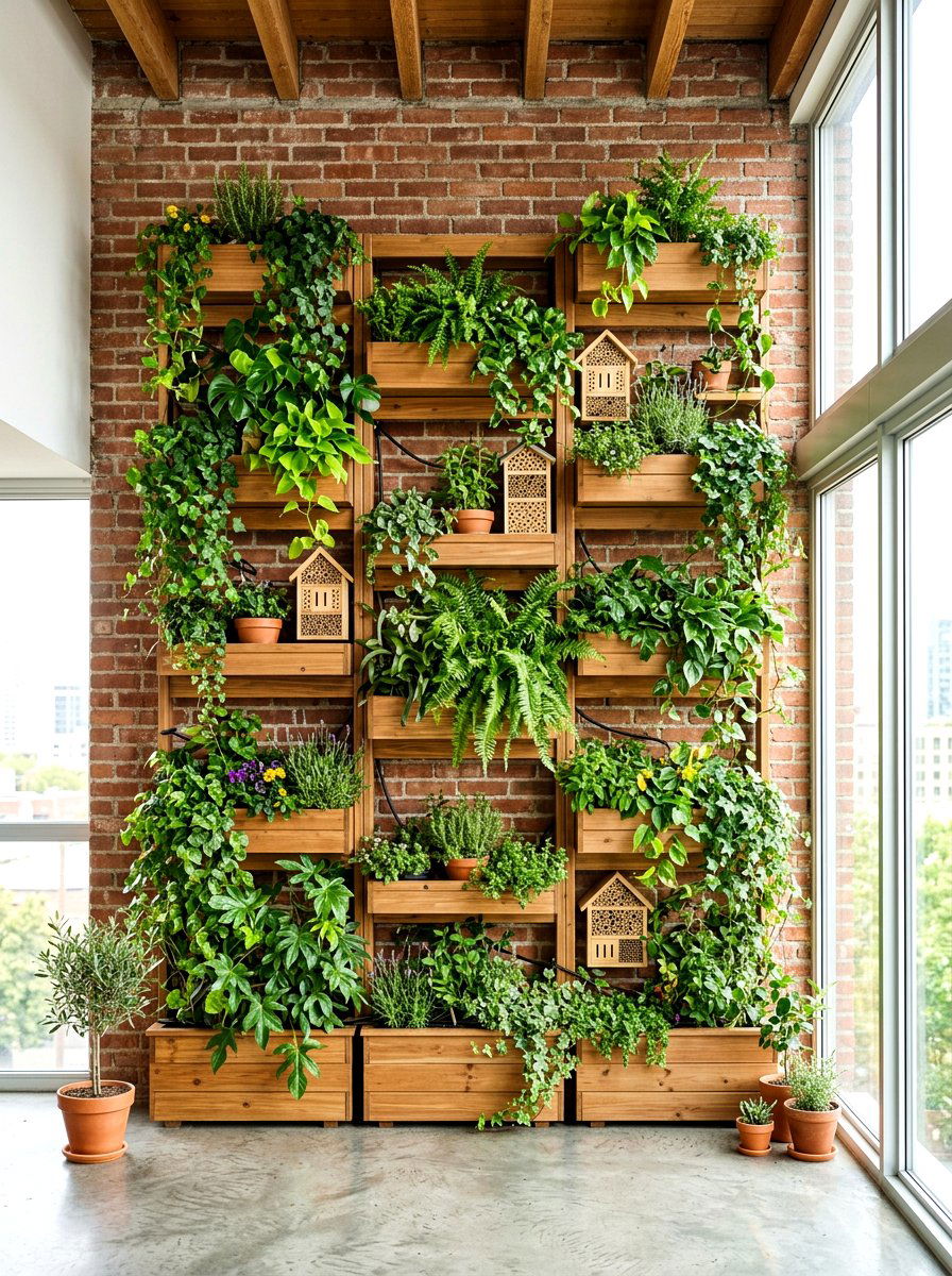 Vertical Habitat Wall - 30 rewilded backyard ideas
