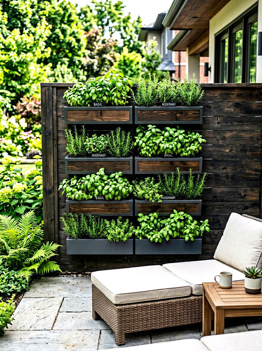 Vertical Herb Garden - 30 kitchen garden ideas