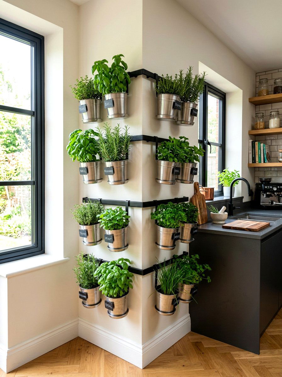 Vertical Herb Garden Corner - 30 vertical garden corner ideas