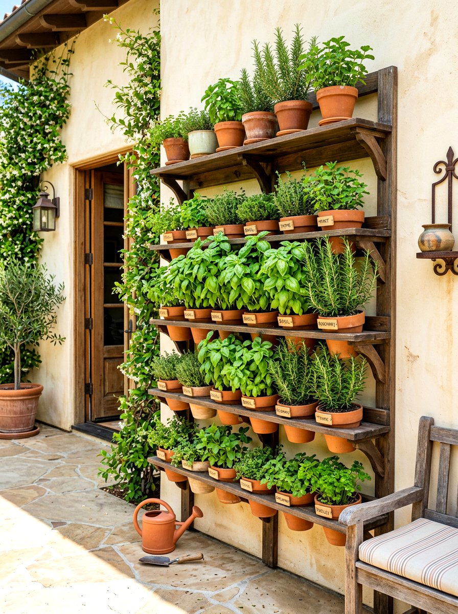 Vertical Herb Garden Trellis - 30 garden trellis ideas